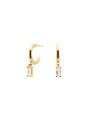 Collection AISHA - ALIA - Boucles d'oreillesen argent doré avec oxydes de zirocnium