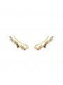 Collection ATELIER - EUPHORIA - Boucles d'oreillesen argent doré avec pierre naturelle