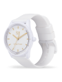 Montre Montre Ice Watch Solar Power Femme - Boitier Plastique Blanc - Bracelet Silicone Blanc - Réf. 018474