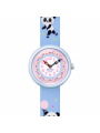Montre Enfant Flik Flak Pandi Panda en Nylon Bleu Ref FBNP163