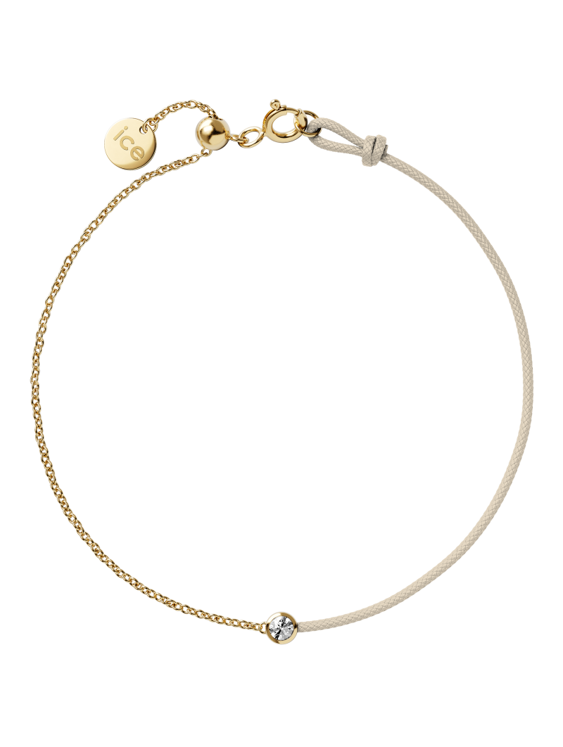 ICE - Jewellery - Diamond bracelet - Chaine et cordon - Beige