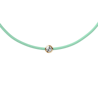 ICE - Jewellery - Diamond bracelet - Cordon - Aqua green